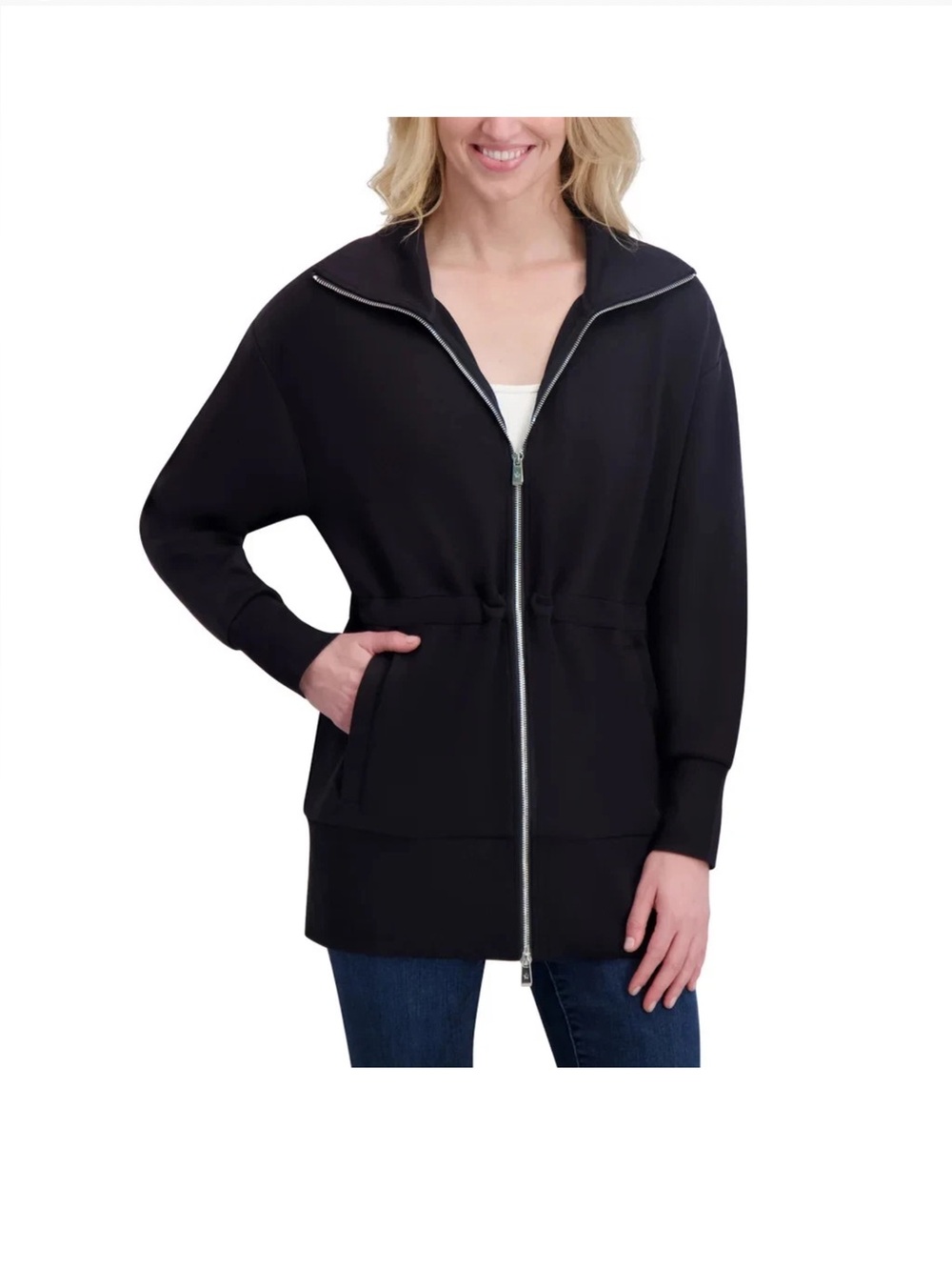 Converse Women's Full-Zip Jacket Black Small